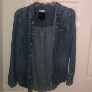 American Eagle Boyfriend Fit Jean Shirt